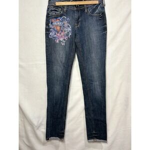 Y2K Ed Hardy‎ Jeans Love Kills Slowly Gems Women's jeans Size 27